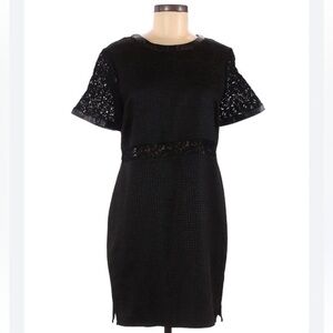 Walter Baker Sheath Dress - Pleather, Lace